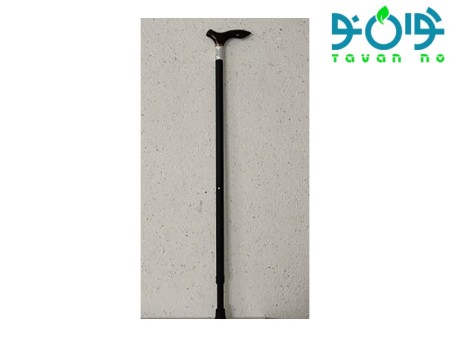 عصای لردی مشکی ماسه ای دسته pvc مدل T35